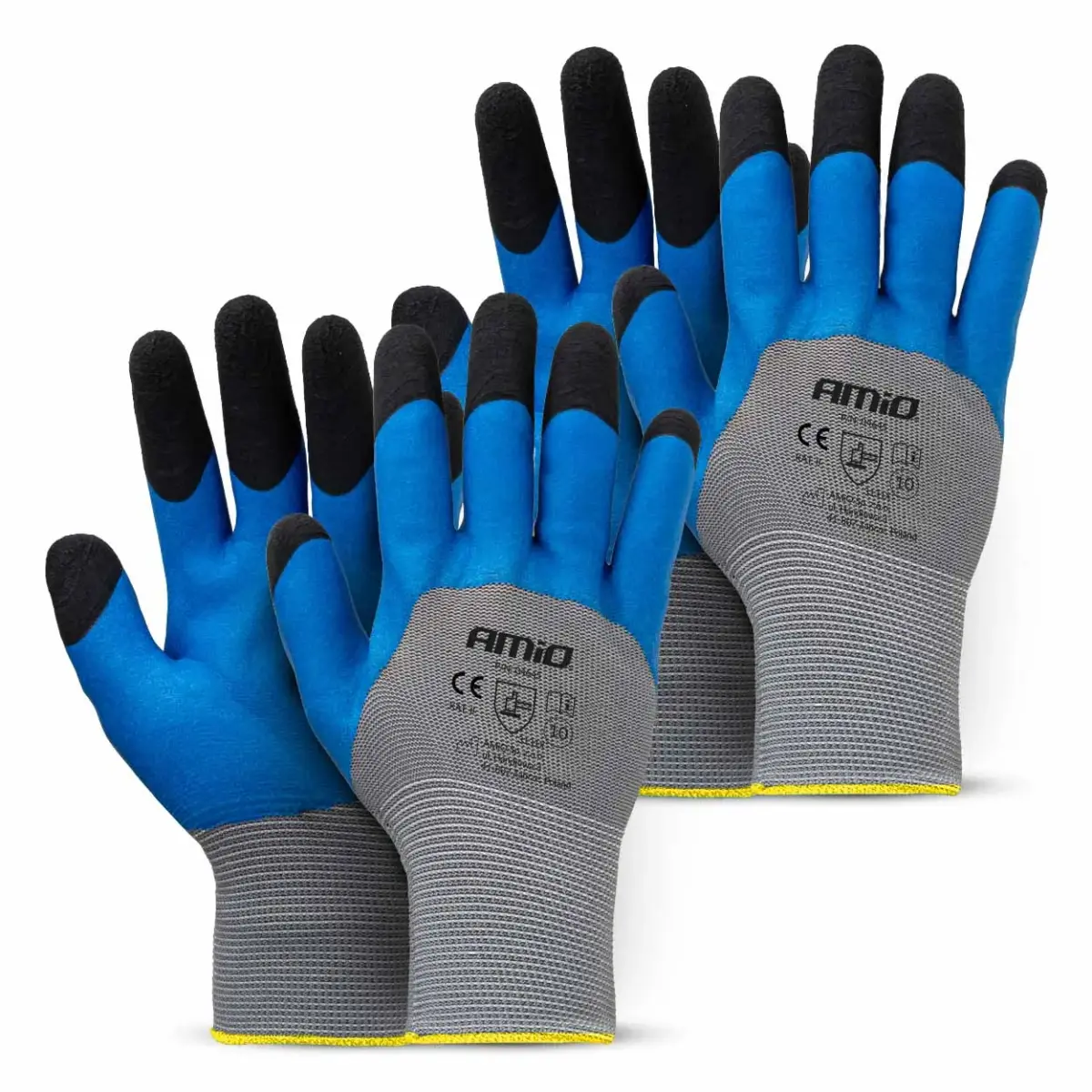 PE Latex 3/4 foamsafety gloves 4 pcs Size 10 (2 pairs), 3131X AMIO-04645