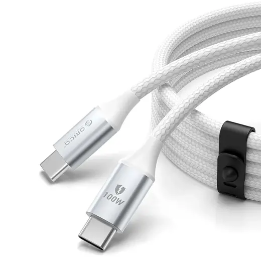 Orico CDX data transfer and charging cable | USB-C to USB-C | 100W | 1m | white