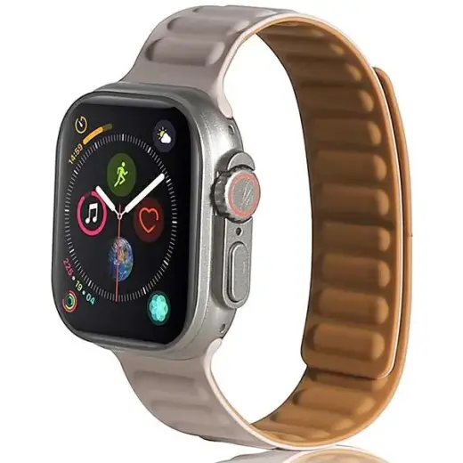 Beline nutikella rihm Apple Watch (38/40/41 mm) jaoks | silikoonist | khaki