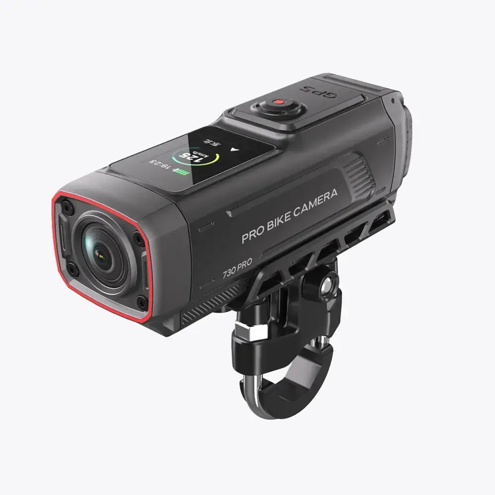 AKEEYO 730Pro 4K Handlebar Video Recorder Sports Camera for Bikes and Motorcycles - Black