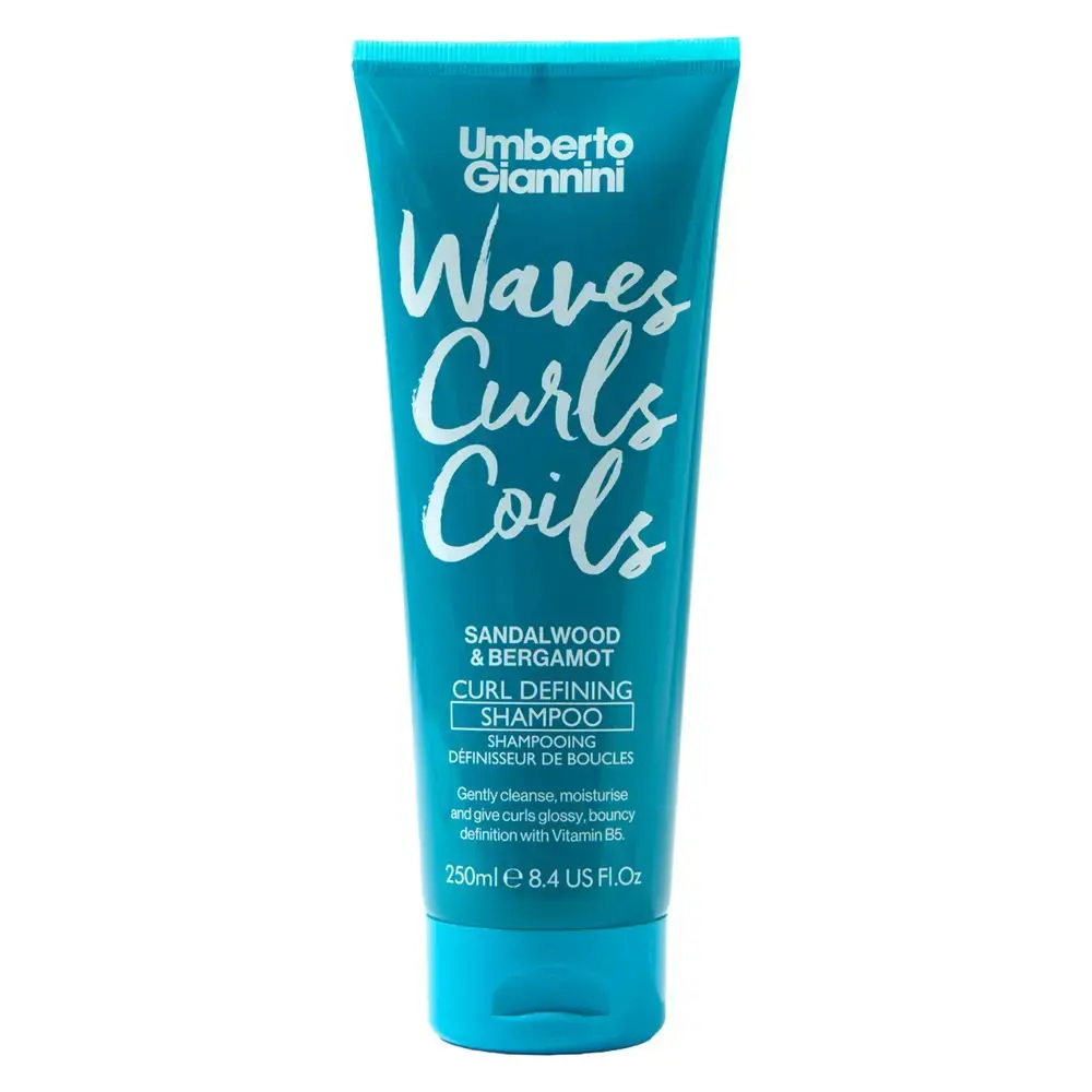 Umberto Giannini, Waves Curls Coils, Hair Shampoo, Defining & Moisturising, 250 ml