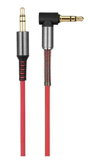 Hoco UPA02 Premium AUX vads 3.5 mm -> 3.5 mm 1m Sarkans