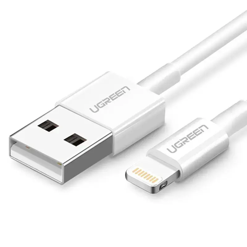 UGREEN US155 data transfer and charging cable | MFI | USB-A to Lightning | 12W | 2m | white