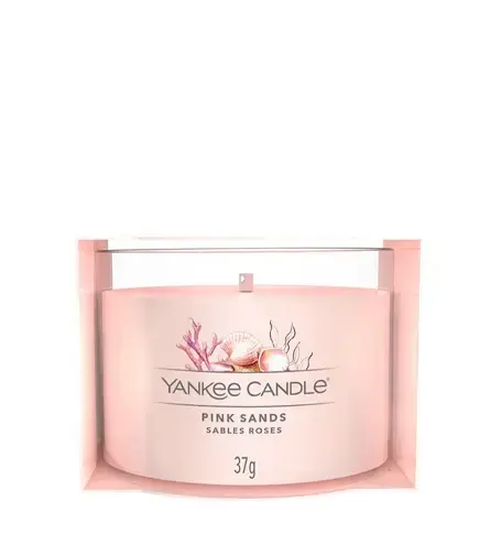 Yankee Candle Pink Sands votive candle in glass 37 g