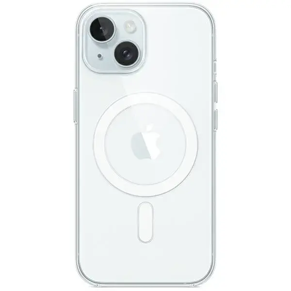 Apple MT203ZM/A Clear maciņš ar MagSafe atbalstu telefonam iPhone 15 | iPhone 14 | iPhone 13 caurspīdīgs