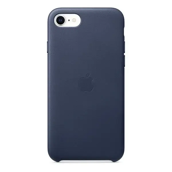MXYN2ZM|A Apple Leather Cover for iPhone SE Midnight Blue