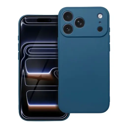 Matt maciņš telefonam iPhone 17 Pro Max zils
