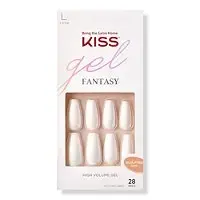 KISS Gel Fantasy Ready-to-Wear Gel Manicure Kit , 28CT, Stick Together