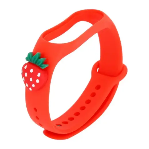 Telcon smartwatch strap for Xiaomi Mi Band 5/6/7 | Silicone | red