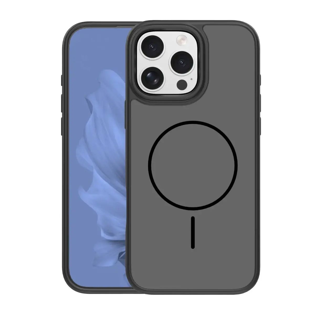Frame Thin Mag maciņš ar MagSafe atbalstu telefonam iPhone 16 Pro melns