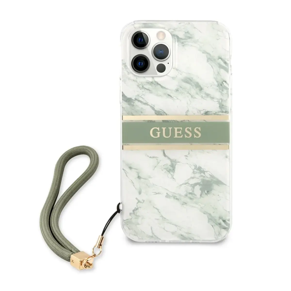 GUHCP12LKMABGN Guess TPU Marble Stripe Case for iPhone 12 Pro Max Green