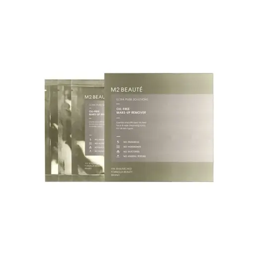 Set, M2 Beaute, Ultra Pure Solutions, Makeup Remover Wipes, 7 pcs