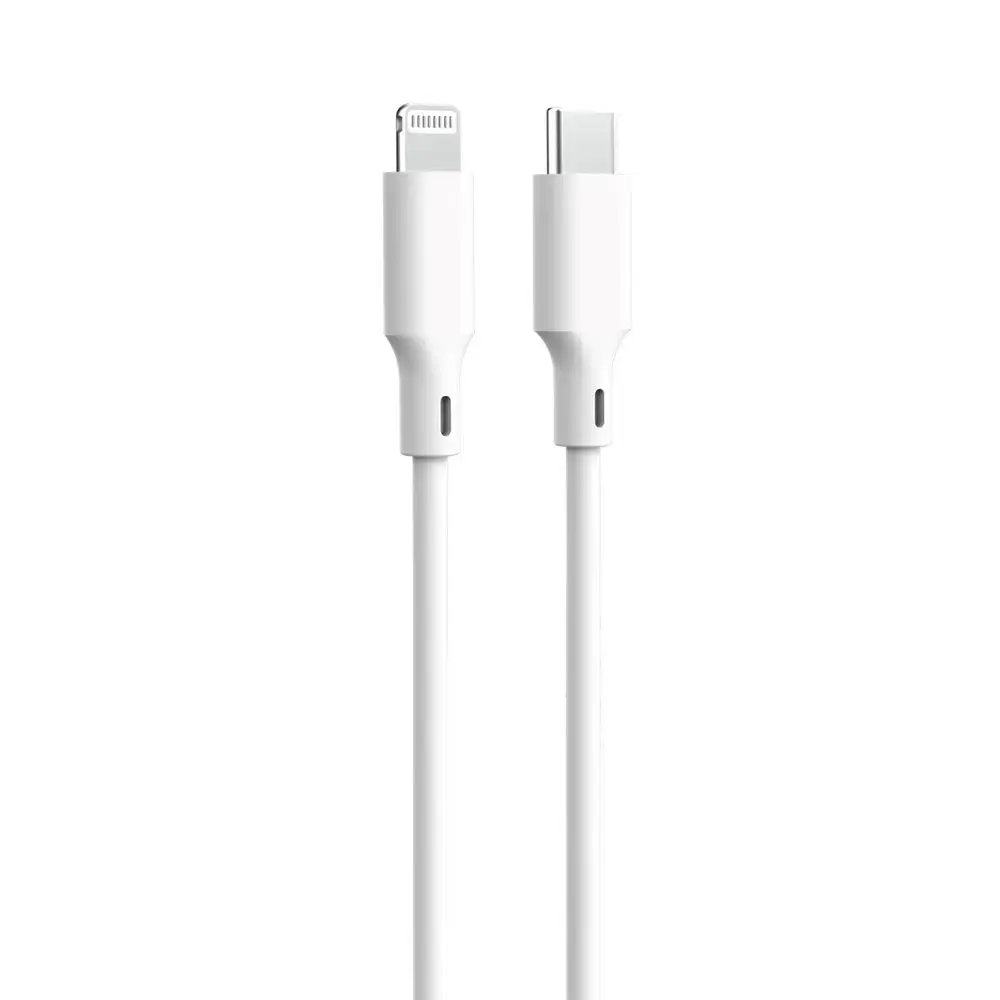 Forever KR12-CL-00 datu pārraides un uzlādes vads | USB-C uz Lightning | 15W | 1.5m | balts