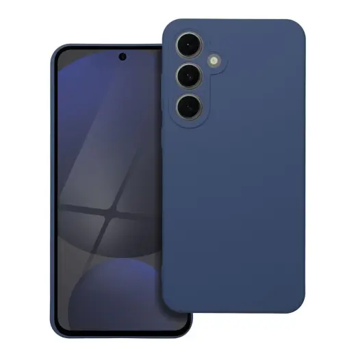 Silicone telefono dėklas Samsung Galaxy S24 FE (S721) mėlynas