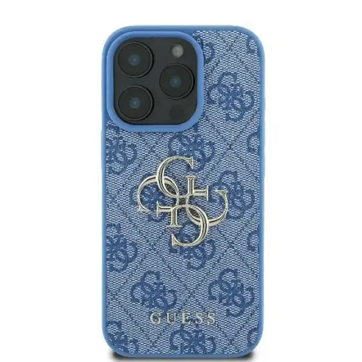 Guess GUHCP16S4GMGBL iPhone 16 6.1" niebieski|blue hardcase 4G Big Logo