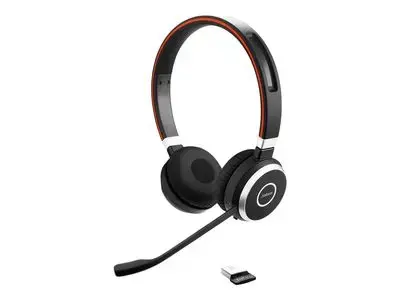 Jabra On-Ear Headset Evolve 65 SE UC Duo Stand