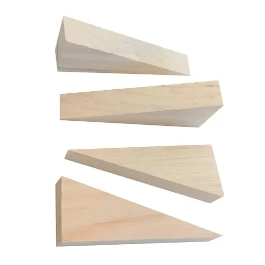 Wooden wedge 4x10cm 4pcs