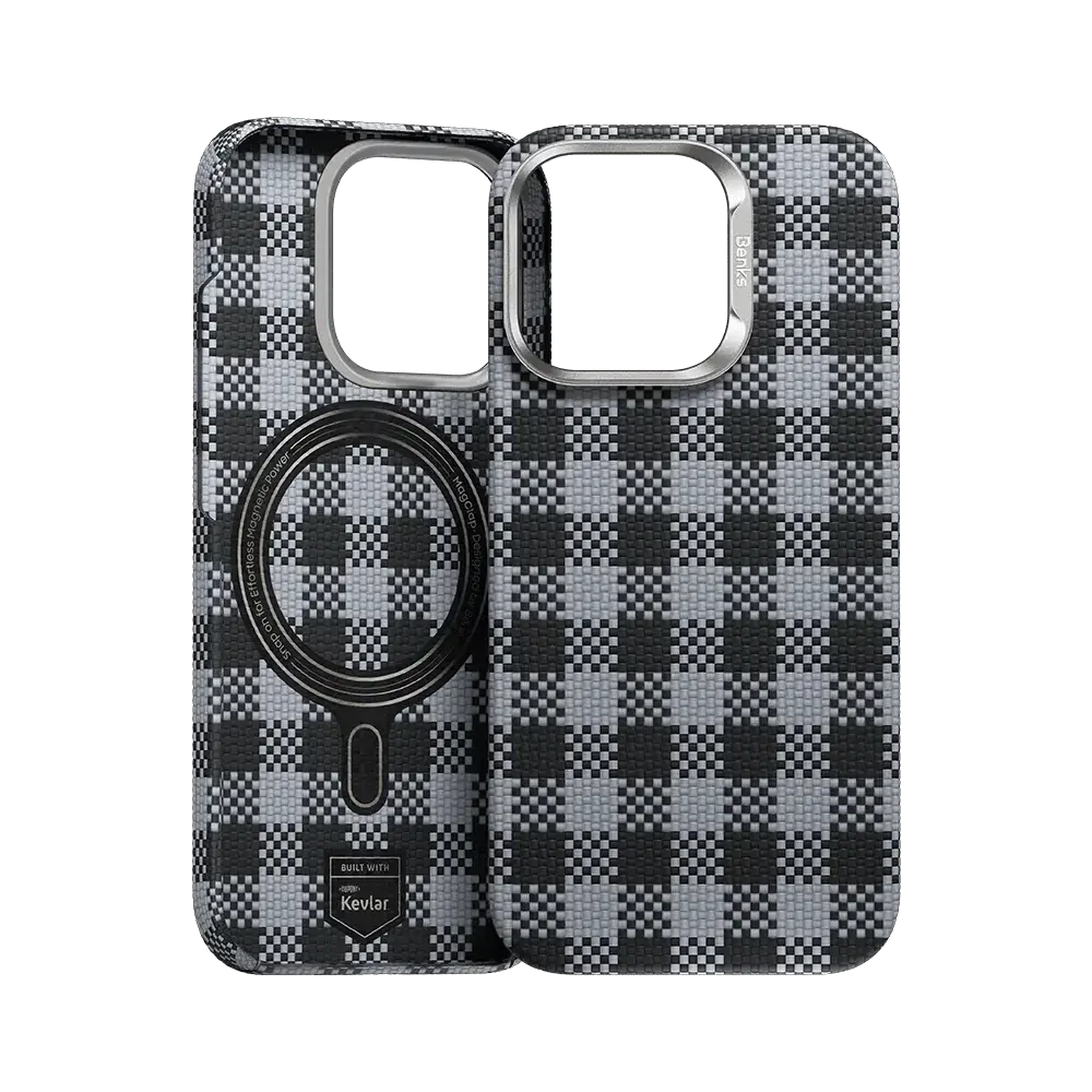 Benks Magnetic Armor Vichy Kevlar maciņš telefonam iPhone 16 Pro Max melns