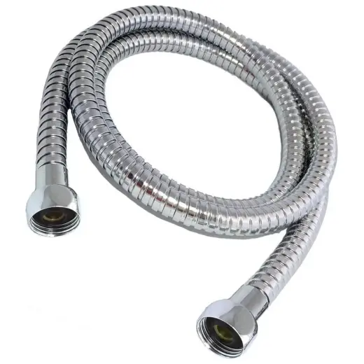 Shower hose O-3 200cm, double lock, cylindrical tip, chrome