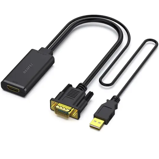 BENFEI adapter VGA to HDMI 1080P with audio black