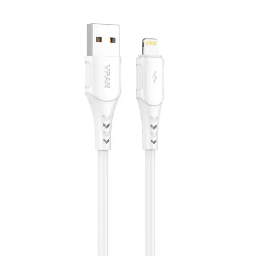Vipfan Colorful X12 data transfer and charging cable | USB-A to Lightning | 15W | 1m | white