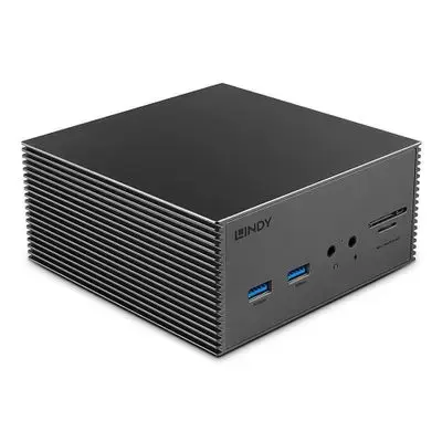 LINDY DST-Pro 101 - docking station - USB-C 3.2 Gen 1 | Thunderbolt 3 | Thunderbolt 4 - 2 x HDMI, DP - 1GbE