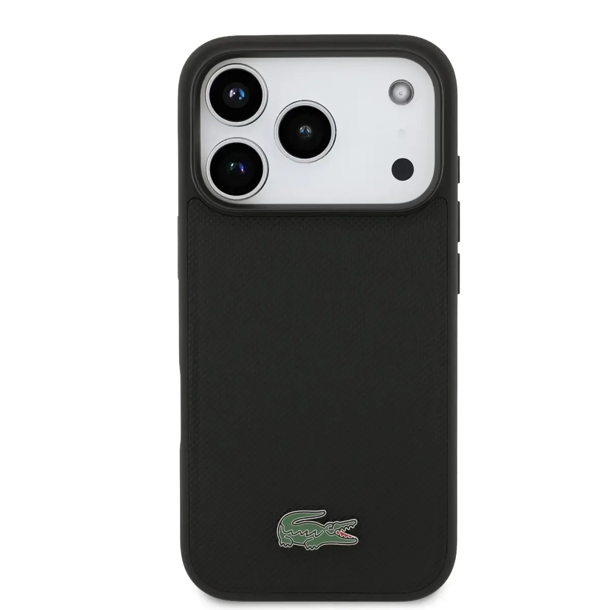 Lacoste Iconic Petit Pique MagSafe Case + Wallet for iPhone 17 Pro Black