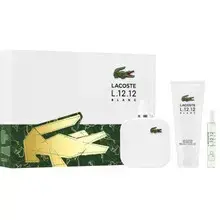 Eau de Lacoste L.12.12 Blanc Dárková sada EDT 100 ml, sprchový gel 100 ml a miniaturka EDT 7,5 ml