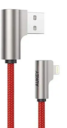 AUKEY CB-AL01 Red OEM U SB - Lightning Nylon Ca
