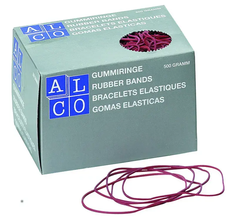 Gumijas naudas iesaiņošanai ALCO 1.5xD85mm, 500g, sarkana
