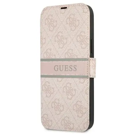 Guess GUBKP13S4GDPI iPhone 13 mini 5,4" różowy|pink book 4G Stripe