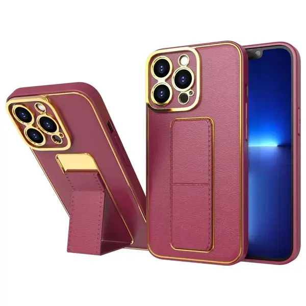 Fusion New Kickstand  silikona aizsargapvalks Samsung A525 | A526 Galaxy A52 | A52 5G sarkans