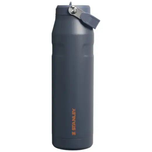 Termopudele ar salmiņu The IceFlow Bottle Flip Straw 2.0 1,06L pelēka