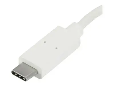 StarTech.com 4 Port USB C Hub with 1x USB-C & 3x USB-A Ports (SuperSpeed 5Gbps), USB Bus Powered, Compact Portable|Laptop USB 3.0 Adapter Hub, USB 3.1 Gen 1|USB 3.2 Gen 1 Type-C Hub, White - Windows|macOS|Linux (HB30C3A1CFBW) - hub - 4 ports