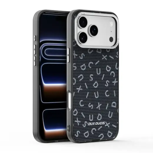 Dux Ducis Moro telefoni ümbris iPhone 17 Pro Max must
