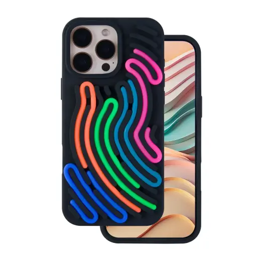DIY Snake telefono dėklas iPhone 16 Pro Max juodas