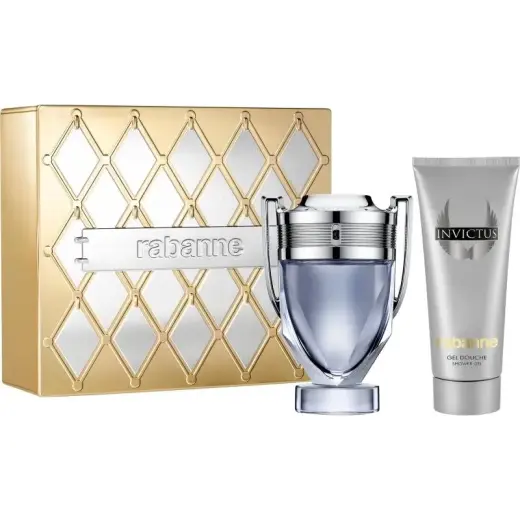 Rabanne Invictus Gift Set for Men Eau De Toilette 100ml + Perfumed Shower Gel 100ml