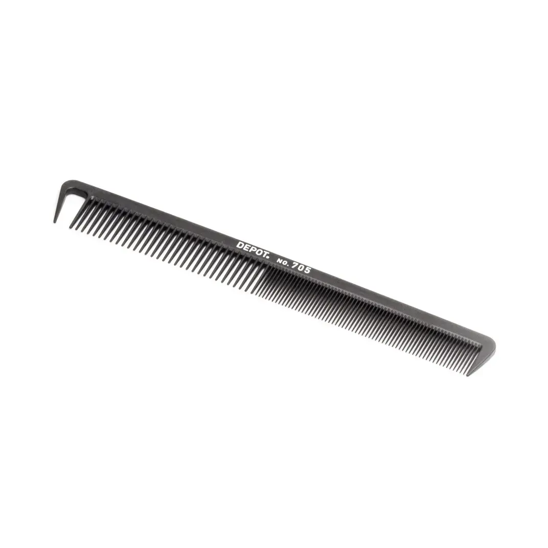 Depot, Accessories No. 705 Carbon, Hair Plastic Comb, Black
