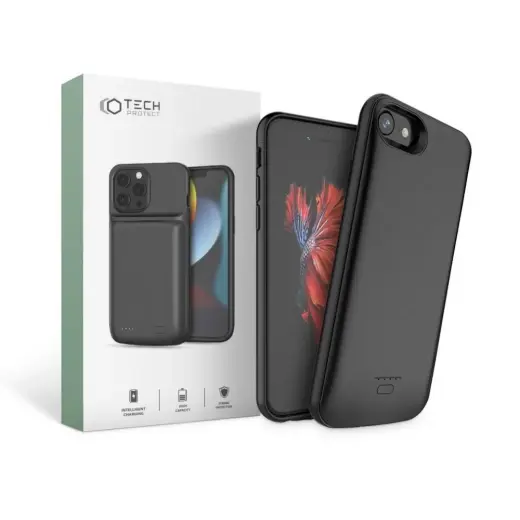 Tech-Protect Battery Pack case for iPhone 6 | 6S | 7 | 8 | SE 2020 | 2022 with 3200mAh power bank - black