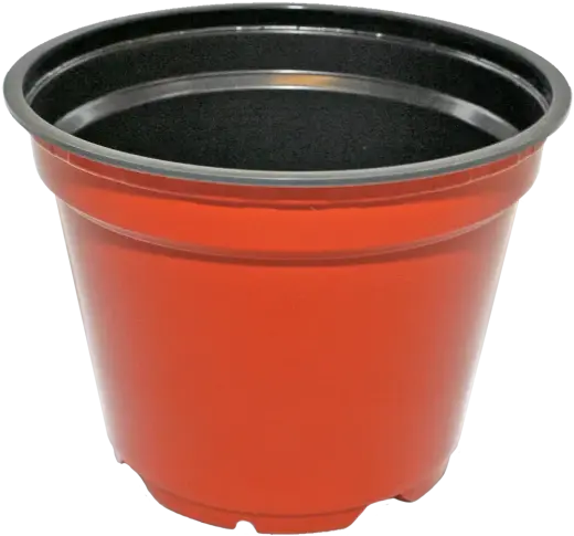 Round brown pots 13cm, 10 pcs