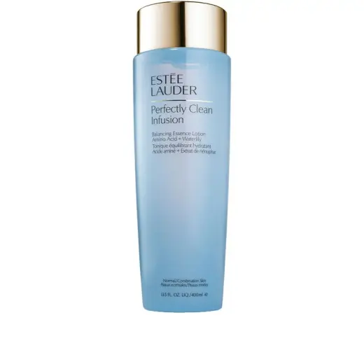 Estee Lauder Perfectly Clean Infusion Balancing Essence Lotion with Amino Acid + Waterlily 400ml - Clear
