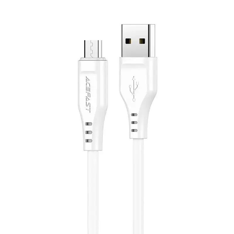 Acefast USB cable - micro USB 1.2m, 2.4A white (C3-09 white)