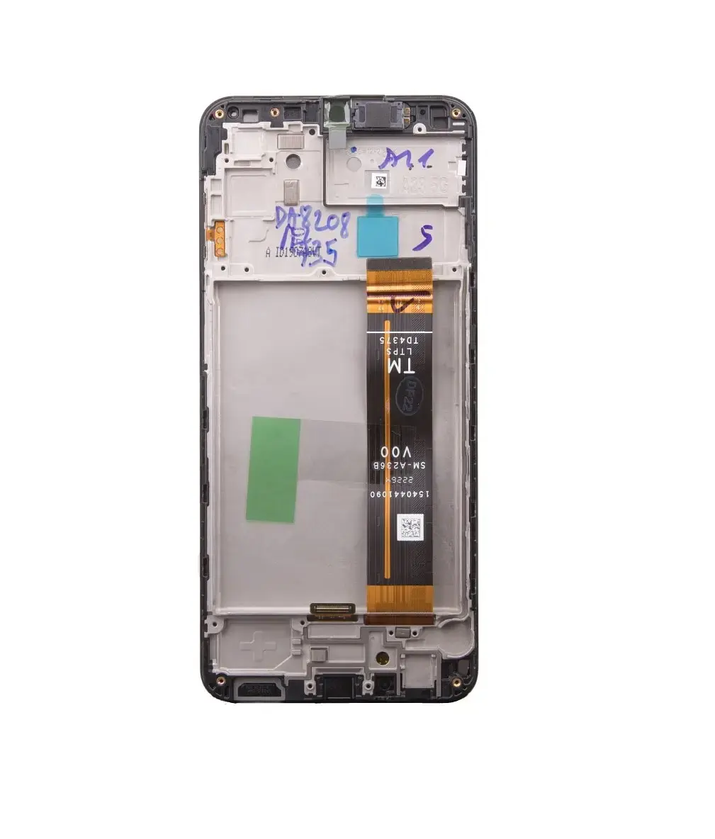 LCD display + Touch Unit + Front Cover Samsung A236 Galaxy A23 5G Black (Service Pack)