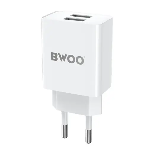 BWOO 5V 2,4A Wall charger BO-CDA123 2 x USB-A