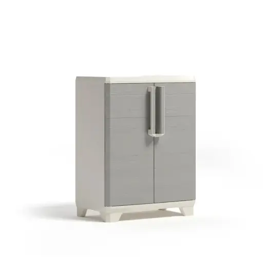 Skapis Linear Wood Base Cabinet 68x39x90cm gaiši bēšs/gaiši pelēks