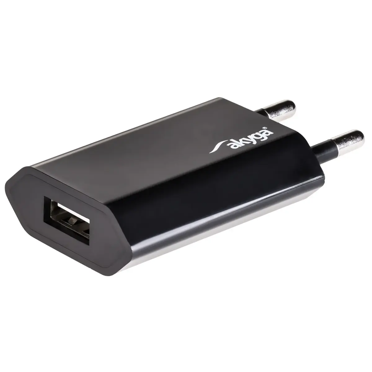 Akyga AK-CH-03BK reisilaadija | 5W | USB-A | must