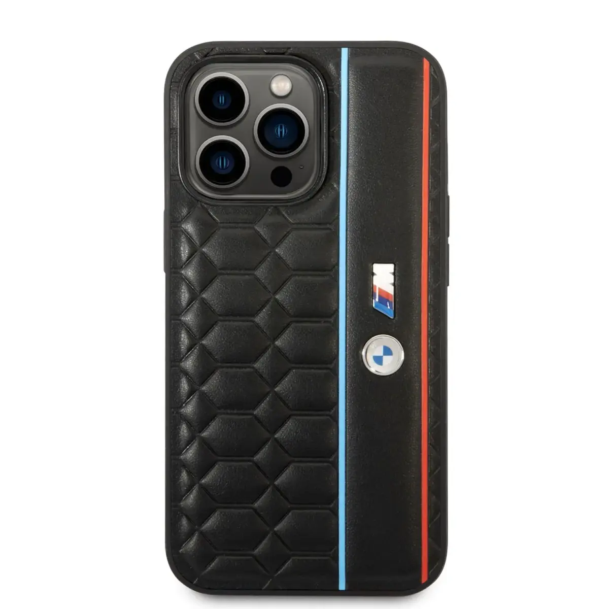 BMW M Hexagonal Pattern Case for iPhone 14 Pro Black (Damaged Package)