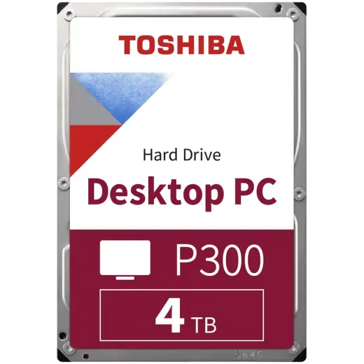 HDD Desktop TOSHIBA P300 4TB SMR, 3.5'', 128MB, 5400RPM, SATA