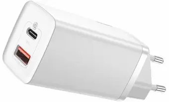 Baseus GaN2 Lite travel charger | 65W | GaN | USB-C | white