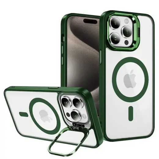 Tel Protect Kickstand Magsafe Case for Iphone 13 Pro Max green